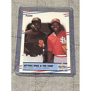 1988 Fleer Tony Gwynn Vince Coleman SuperStar Specials